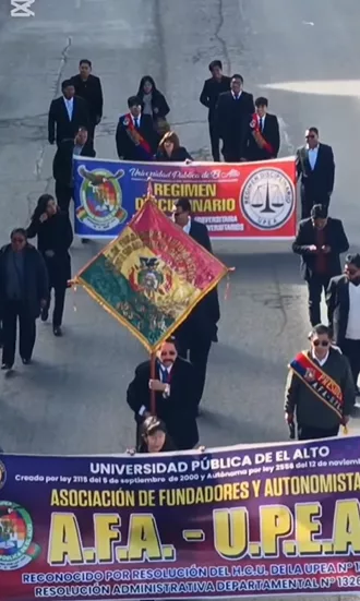 Conmemoración de los 26 años de la toma de predios de la UPEA